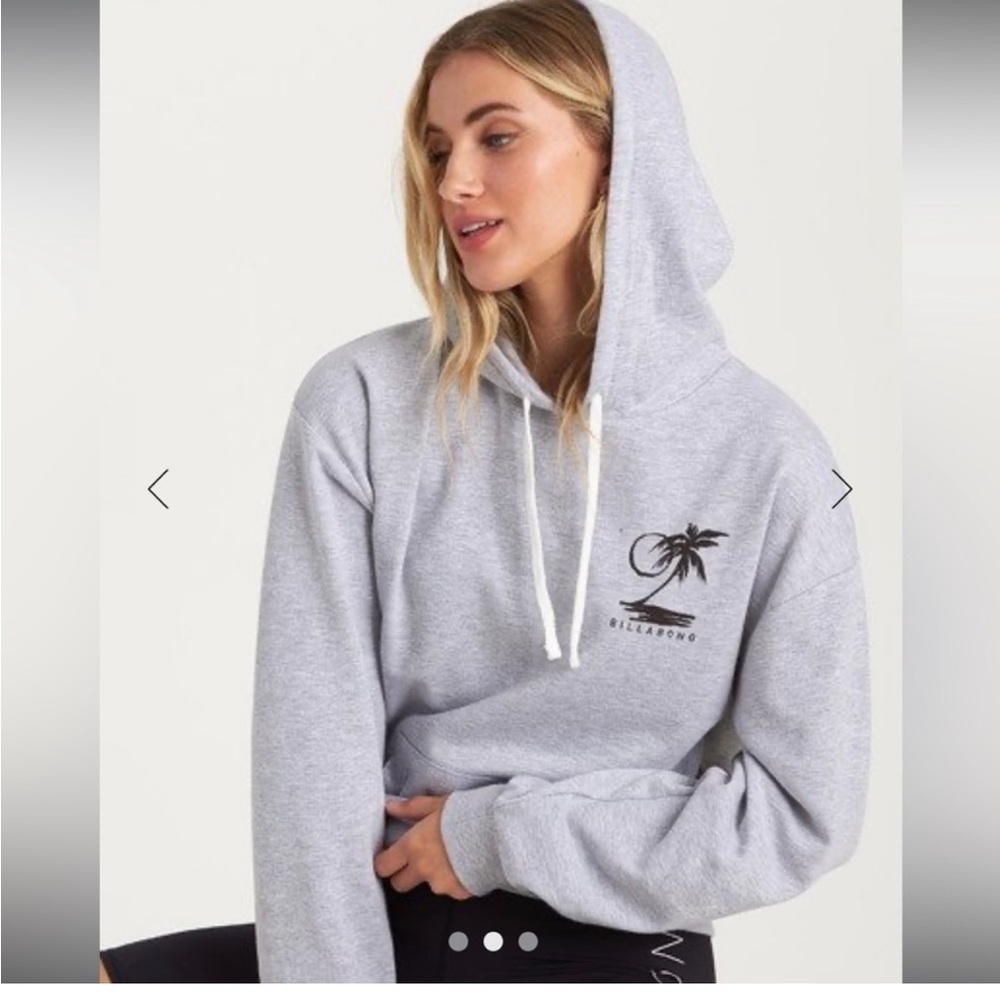 Billabong grey palm hoodie women’s- size S